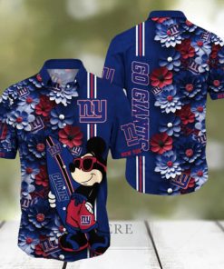 New York Giants Aloha Mick Pattern Hawaiian Shirt For Fans