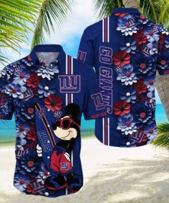 New York Giants Aloha Mick Pattern Hawaiian Shirt For Fans