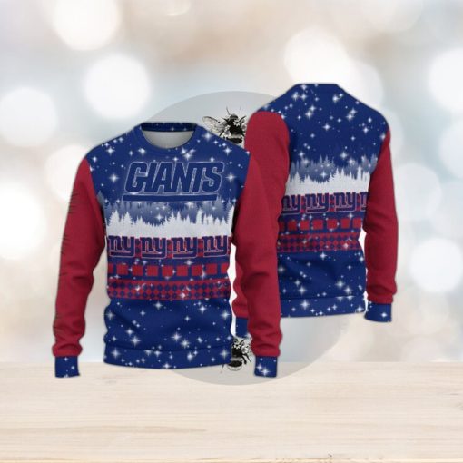 New York Giants Christmas Forrest Knitted Ugly Sweater AOP For Men And Women Gift Fans