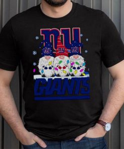 Gnomies New York Giants Christmas T-Shirt - TeeNavi