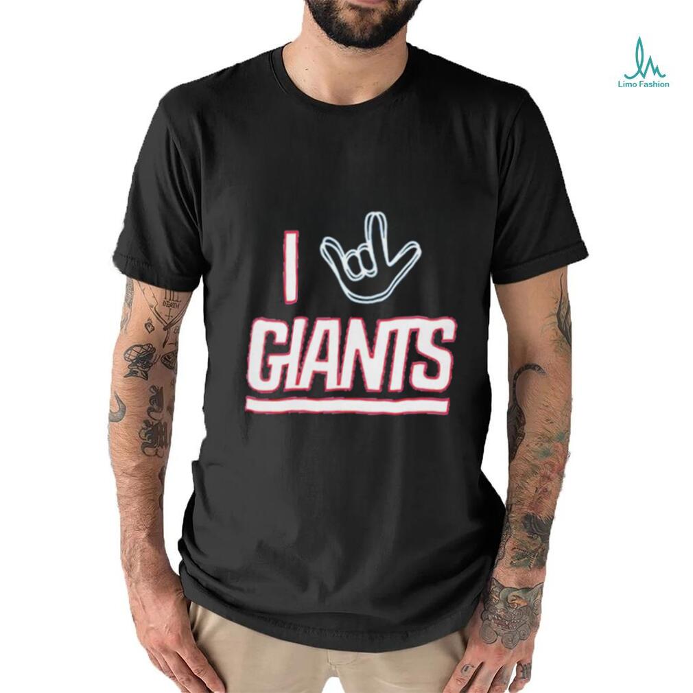 New York Giants The NFL ASL Collection By Love Sign Tri-Blend Shirt -  Guineashirt Premium ™ LLC