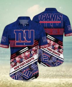 New York Giants NFL Hawaiian Shirt Graphic Tropical Pattern 3D Printed Beach Shirt Summer Gift For Fans Hot Trend 2023