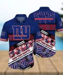 New York Giants NFL Hawaiian Shirt Graphic Tropical Pattern 3D Printed Beach Shirt Summer Gift For Fans Hot Trend 2023