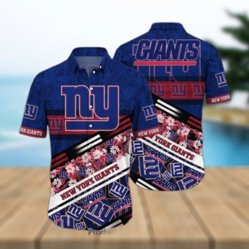 New York Giants NFL Hawaiian Shirt Graphic Tropical Pattern 3D Printed Beach Shirt Summer Gift For Fans Hot Trend 2023