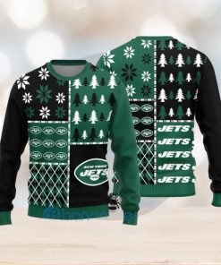 New York Jets Christmas Pattern Ugly Christmas Sweater Christmas Gift aUU