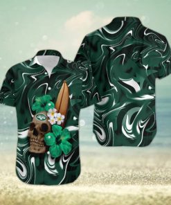 New York Jets Skull And Flower Hawaiian Shirt Gift For Halloween