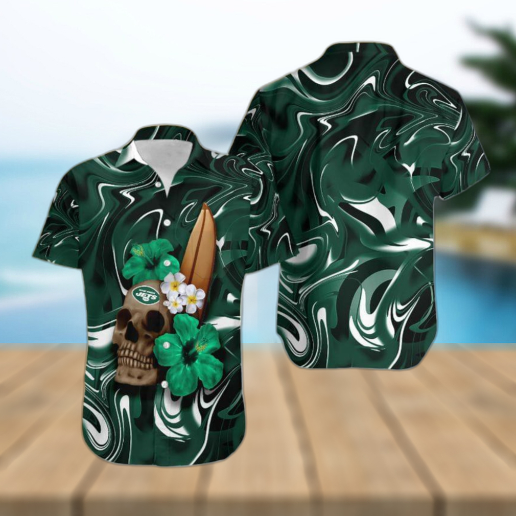 New York Jets NFL Flower Floral Pattern Hawaiian Shirt And Short