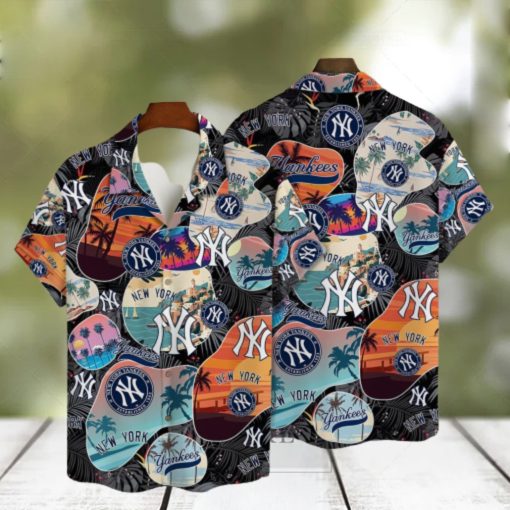 New York Yankees Retro Summer Pattern Hawaiian Shirt