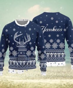 New York Yankees Teams Reindeer Knitted Sweater For Christmas