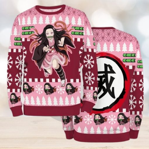 Nezuko Kimetsu No Yaiba Ugly Christmas Sweater Season 2023