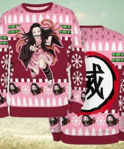 Nezuko Kimetsu No Yaiba Ugly Christmas Sweater Season 2023