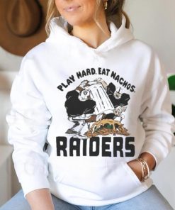 Nfl Flavortown Las Vegas Raiders Football Play Hard Eat Nachos Raiders Shirt  - Limotees