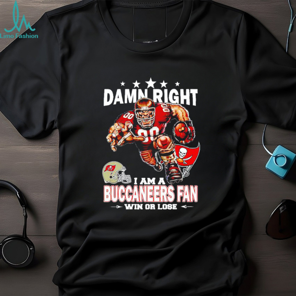 Tampa Bay Buccaneers Damn Right NFL Jersey Shirt Skull Custom