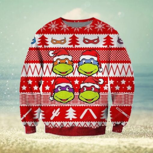 Ninja Turtles Knitting Pattern Ugly Sweater For Woman