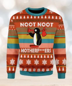 Noot Noot Pingu Meme Noot Noot Motherfkers Funny TV Series Ugly Christmas Sweater Xmas Gift Men And Women Christmas Sweater