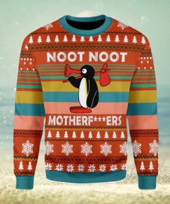 Noot Noot Pingu Meme Noot Noot Motherfkers Funny TV Series Ugly Christmas Sweater Xmas Gift Men And Women Christmas Sweater