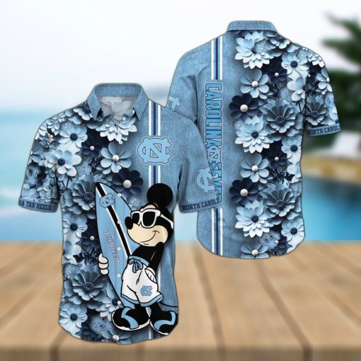 North Carolina Tar Heels Aloha Mick Pattern Hawaiian Shirt For Fans