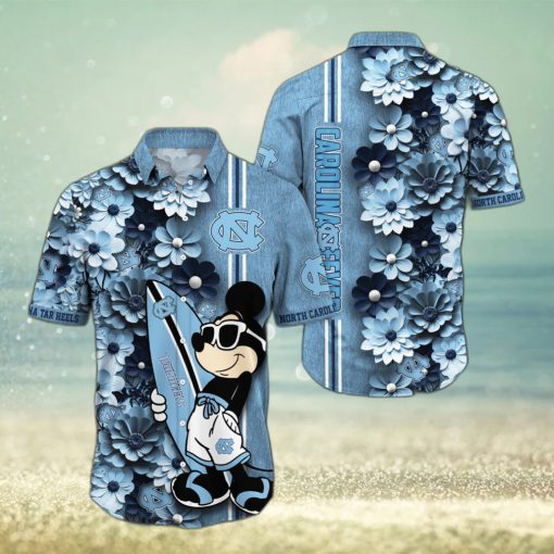 North Carolina Tar Heels Aloha Mick Pattern Hawaiian Shirt For Fans