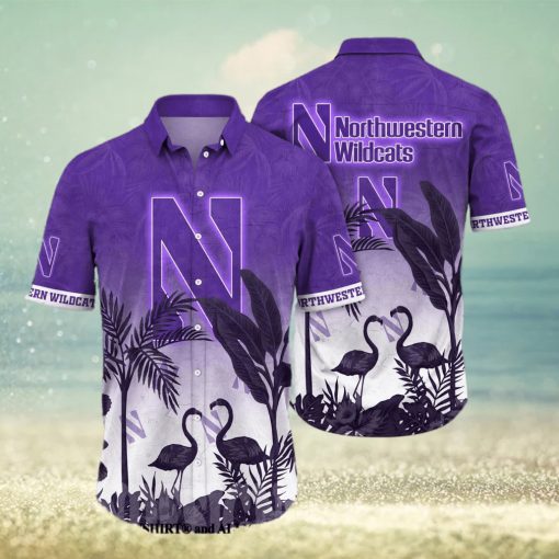 Northwestern Wildcats NCAA Flower All Over Print Unisex Hawaiian Shirt