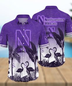 Northwestern Wildcats NCAA Flower All Over Print Unisex Hawaiian Shirt