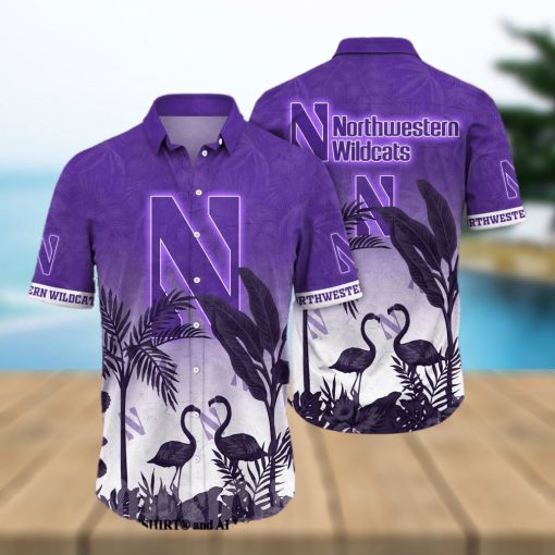 Northwestern Wildcats NCAA Flower All Over Print Unisex Hawaiian Shirt