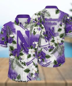 Northwestern Wildcats NCAA Flower Full Printing Hawaiian Shirt