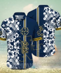 Notre Dame Fighting Irish NCAA Floral Full Printing Hawaiian Shirt