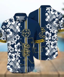 Notre Dame Fighting Irish NCAA Floral Full Printing Hawaiian Shirt