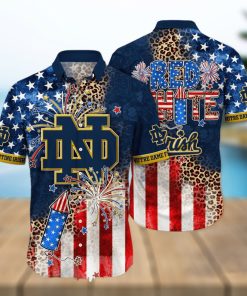 Notre Dame Fighting Irish NCAA Independence Day 3D Full Printed Hawaiian Shirt