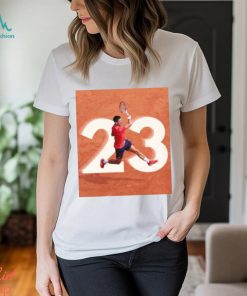 Novak Djokovic 23 Grand Slam Titles Tennis Fan T Shirt