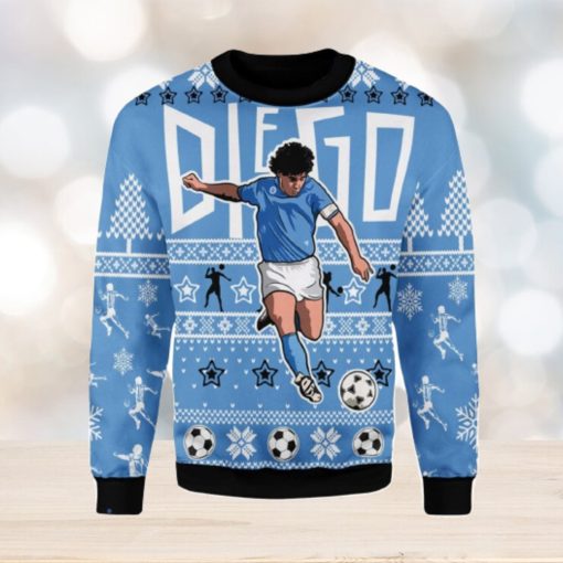 Number 10 Football Player Ugly Christmas Sweater Xmas Gift Men And Women Christmas Sweater