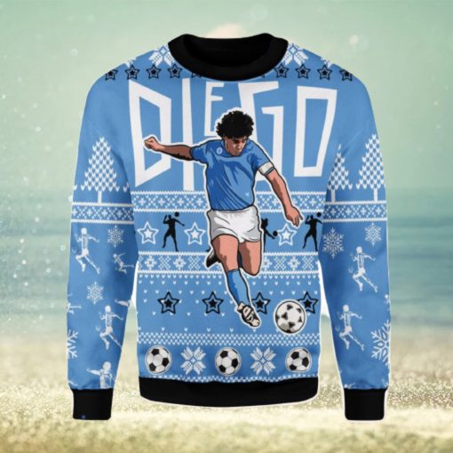 Number 10 Football Player Ugly Christmas Sweater Xmas Gift Men And Women Christmas Sweater