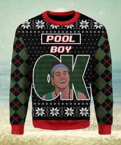 OK Pool Boy Ugly Christmas Sweater Xmas Gift Men And Women Christmas Sweater