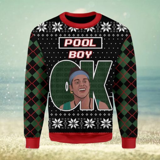 OK Pool Boy Ugly Christmas Sweater Xmas Gift Men And Women Christmas Sweater