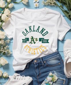 Oakland Athletics G III 4Her by Carl Banks White City Graphic Fitted T Shirt