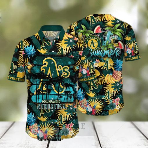 Oakland Athletics MLB Flower Full Printed Hawaiian Shirt