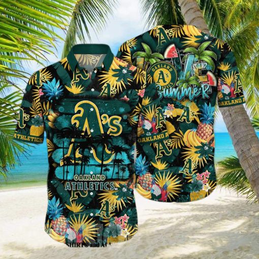 Oakland Athletics MLB Flower Full Printed Hawaiian Shirt