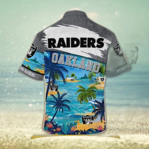 Oakland Raiders Nfl Customized Summer Leobees Trending Hawaiian Shirt