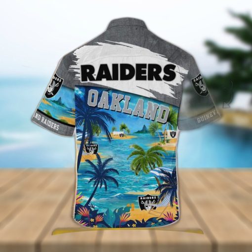 Oakland Raiders Nfl Customized Summer Leobees Trending Hawaiian Shirt