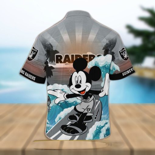 Oakland Raiders Nfl Summer Customized Leobees All Over Print Hawaiian Shirt