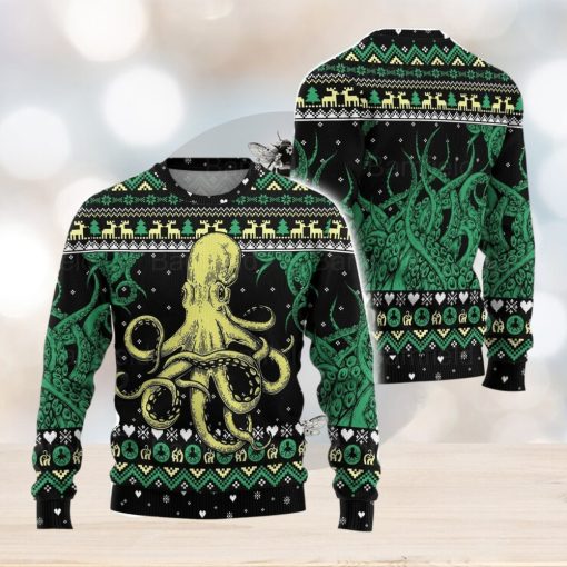 Octopus Ugly Christmas Sweater Men And Women Christmas Gift Sweater