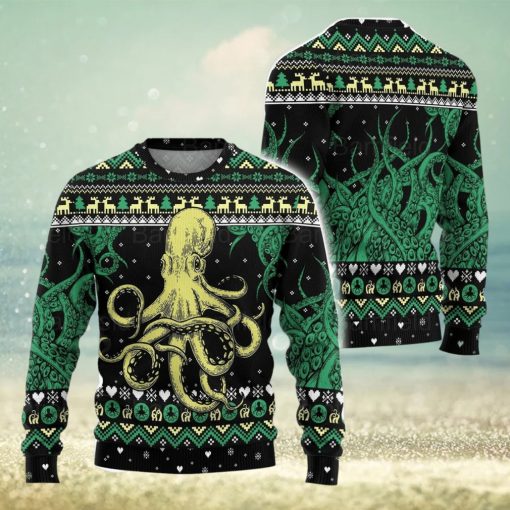 Octopus Ugly Christmas Sweater Men And Women Christmas Gift Sweater