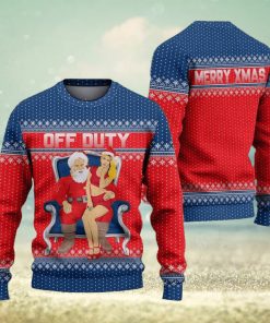 Off Duty Ugly Christmas Sweater Knitted Gift For Men And Women