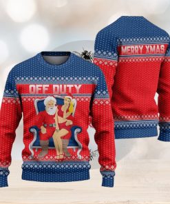 Off Duty Ugly Christmas Sweater Knitted Gift For Men And Women