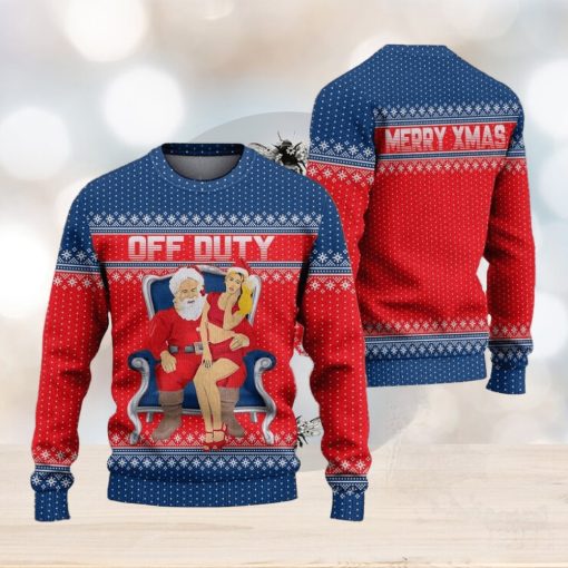 Off Duty Ugly Christmas Sweater Knitted Gift For Men And Women