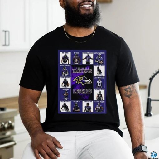 Official Baltimore Ravens Legends Signatures 2023 Shirt