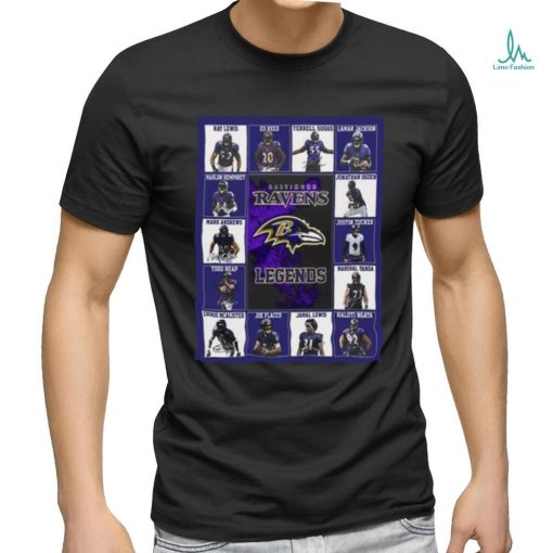 Official Baltimore Ravens Legends Signatures 2023 Shirt