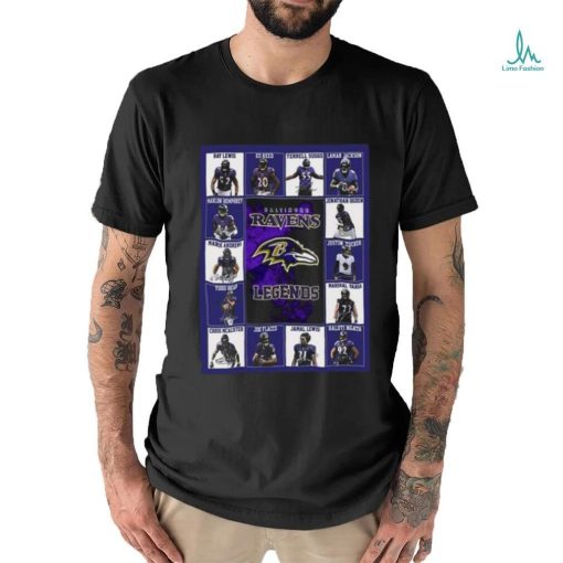 Official Baltimore Ravens Legends Signatures 2023 Shirt