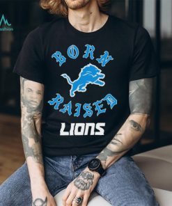 Detroit Lions Born x Raised Unisex Pullover Hoodie - Black