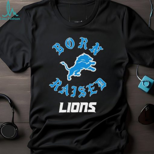 Official Detroit Lions Born X Raised Unisex T shirt